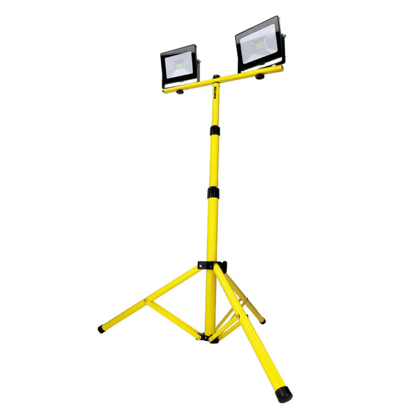 Reflector de LED delgado con doble soporte telescópico 2 x 20 W de 2 x 1,900 lm