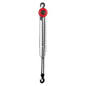 Polipasto Manual - Garrucha Con Cadena De 5 Metros y Grosor de 6mm - Capacidad de Carga 2 Toneladas - De Uso Rudo - Ideal para elevacion en Construcciones y Talleres
