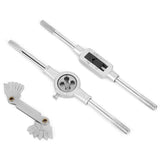 ▶ Juego de machos y matrices de 40 piezas Juego de machos y matrices maestro Juego de herramientas manuales de rosca de rosca de acero de aleación de alta dureza, Juego De Machuelos Y Tarrajas