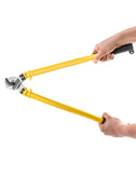▶ Cortador de cables cortados de 24 pulgadas, para cable de acero suave y duro, cuerda de alambre