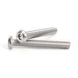 Tornillos de cabeza de botón M6-1.0 x 10 mm, acero inoxidable 304, rosca completa, transmisión de enchufe Allen, 50 unidades