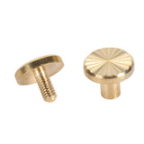 🔩 Remaches de Encuadernación, Juego de Remaches de Tornillo de Cabeza Plana Multiusos 50 Juegos Acabado Brillante Uso Conveniente para Manualidades de Cuero Proyectos de Bricolaje