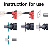 🔩 LiebeWH Juego de Tuercas Remachables Tuercas de Remache de Acero Tuercas de Métrica(M6 (100 pcs/pack