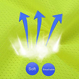 XIAKE - Chaleco reflectante de seguridad para hombres y mujeres, chaleco de alta visibilidad, clase 2, con bolsillos, cumple con las normas ANSI, Malla Naranja-B525, 3X-Large