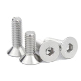 M3-0.5 x 5 mm Tornillos de cabeza plana Tornillos avellanados, DIN7991, acero inoxidable 18-8 (304), accionamiento de enchufe Allen, tornillos de máquina, tornillos hexagonales internos métricos