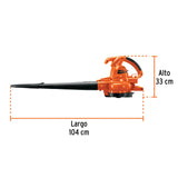 Sopladora/Aspiradora eléctrica 1, 440W, con bolsa recolectora Truper SOPLA-1440,