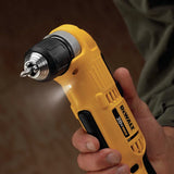 Kit de taladro/atornillador inalámbrico de ángulo recto DEWALT 20V MAX