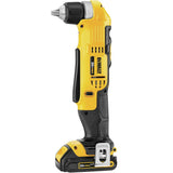 Kit de taladro/atornillador inalámbrico de ángulo recto DEWALT 20V MAX