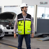 Chaleco Brigadista Reflejante Seguridad Industrial Bicolor (Rosa, Mediano)