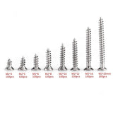 Paquete de 800 piezas de tornillos de acero al carbono M2 Unidad cruzada cabeza plana autoperforantes kits Kits para máquina de carpintería sujetador