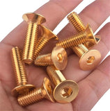 Tornillos hexagonales planos de latón con cabeza avellanada M2 M2.5 M3 M4 M5 M6 M8 40 mm M3 20 piezas