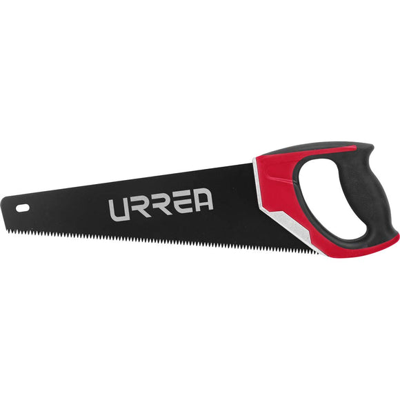 Urrea  Serrucho triple filo con hoja de acero de 18 pulgadas y mango bimaterial