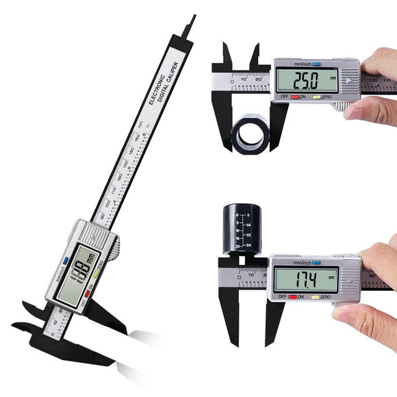 CALIBRADOR DIGITAL Electrónica Calibrador de Pantalla Vernier Digital Inoxidable Pie de Rey Digital con Conversión Entre 15 cm/6'' con Pantalla LCD para Accesorios Electrónicos y Joyas