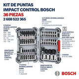 Juego de puntas de impacto  Control 36 und.