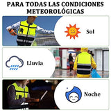 Breteil Chaleco de Seguridad Premium Chalecos de Alta Visibilidad Industrial Transpirable y Suave con Bolsillo Multiusos Amarillo-XXXL