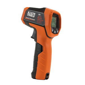 Klein Tools IR5 | Termómetro infrarrojo con doble láser y pantalla retroiluminada | Mide temperaturas sin contacto de -30 a 400 °C | Termómetro digital | Herramientas | Incluye funda y batería