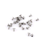 Tornillos de cabeza hexagonal, herramienta de reparación Accesorio 250 piezas M2 Tornillos de cabeza hexagonal Perno con tuercas hexagonales Surtido A2 Acero inoxidable(C: Flat head)
