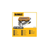 DeWalt - Juego de destornilladores de tuerca y puntas (70 unidades, 1/4 pulgadas, 0.64 cm