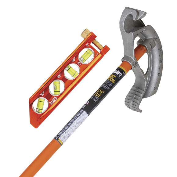 ▶ Juego de doblado de conductos ACCU-BEND 3/4 pulgadas EMT con fijador de ángulo y herramienta de nivel magnético, 2 piezas Klein Tools