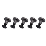 🔩 FTVOGUE 20 Unids/Set Postes de Tornillo Plano de LatóN Cabeza del Remache Remaches Cabeza del Perno Prisionero para El Equipaje de Cuero Craft Nail Rivet Negro(8mm)