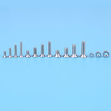 🔩 Paquete de 440 piezas M3 M4 M5 Tornillos hexagonales de cabeza plana y tuercas hexagonales para el kit de surtido de sujetadores de máquinas