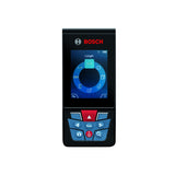 BOSCH GLM400C Blaze Medida láser conectada al aire última intervensión con visor, incluye 3 baterías AA, correa de mano y bolsa