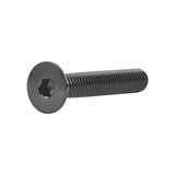 Wanyifa Titanio Ti M6x10 15 20 25 30 35 40 45 mm Tornillo hexagonal de cabeza plana avellanada, paquete de 4 tornillos (M6x35 mm, negro)