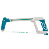 ▶ TOTAL Arco Profesional Tubular de Acero Industrial| Herramienta Duradera y Precisa para Corte Metálico| Mango Ergonómico, Fuerte y Cómodo | Corte de Fibra de Vidrio, Acero, Cobre