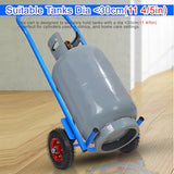 Carretilla De Mano Industrial De Un Solo Cilindro Con Ruedas, Soporte De Acero Para Tanque De Propano, Carrito De Transporte Portátil Para Cilindros De Acetileno Para Uso
