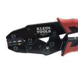 ▶ KLEIN TOOLS Pelacables automático y crimpadora Klein Tools 80013 Kit de herramientas de cableado con  de trinquete, gran kit de herramientas eléctricas, 2 piezas