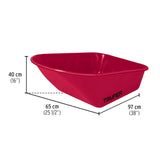 Carretilla , mgos/madera 1-3/4", llanta neumática reforzada Truper