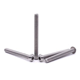 M6-1.0 x 80 mm Tornillos de cabeza de botón de acero inoxidable 304 18-8 tornillos de casquillo hexagonal, unidad hexagonal Allen, rosca completa, rosca gruesa UNC, 10 unidades