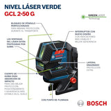 Bosch Nivel Láser Verde GCL 2-50 G Profesional