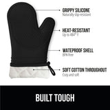 ▶ Gorilla Grip - Juego de Guantes de Horno de Silicona Antideslizante de Alta Calidad, Guantes de Horno Flexible, Resistentes al Calor, de Las charolas de Galletas