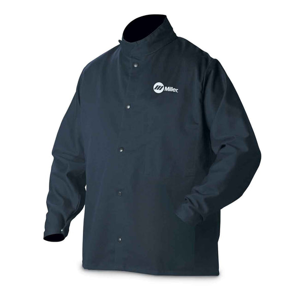 Chaqueta de soldadura, azul marino, algodón/nailon, 2XL
