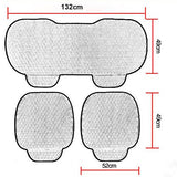 ▶ Funda de asiento trasero de coche, material terciopelo de seda, cojín colchoneta protectora para bebé para todoterreno, agradable al tacto, Negro