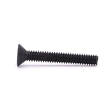 Tornillos de cabeza avellanada plana de 1/4-20 x 3/4 pulgadas (50 piezas) de 1/4-20 x 3/4 pulgadas, acero de aleación de grado 10.9, acabado de óxido negro, unidad de enchufe hexagonal Allen, rosca