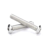 Tornillos de cabeza de botón M6-1.0 x 10 mm, acero inoxidable 304, rosca completa, transmisión de enchufe Allen, 50 unidades