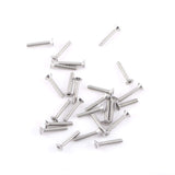 Tornillos de cabeza hexagonal, herramienta de reparación Accesorio 250 piezas M2 Tornillos de cabeza hexagonal Perno con tuercas hexagonales Surtido A2 Acero inoxidable(C: Flat head)