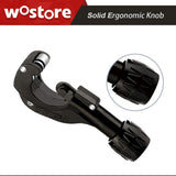 ▶ Cortador de tubos de 1/8 a 1-3/8 pulgadas para tubo de cobre de PVC fino de acero inoxidable con hoja extra y escariador