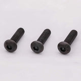 ▶ M10-1.5 x 20 mm, tornillos de cabeza de botón de cabeza de casquillo, acero de aleación de grado 10.9, accionamiento hexagonal Allen, rosca completa de máquina, acabado de óxido negro, 10 unidades