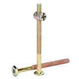 🔩 Kit de Tuercas de Pernos M6,10 Piezas Pernos para Muebles de Acero Al Carbono,Juego de Tuercas y Tornillos Hexagonales, Tornillos de Acero Al Carbono Galvanizado y Sujetador