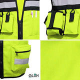 Chaleco Brigadista Reflejante Seguridad Industrial Bicolor (Rosa, Mediano)