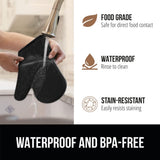 ▶ Gorilla Grip - Juego de Guantes de Horno de Silicona Antideslizante de Alta Calidad, Guantes de Horno Flexible, Resistentes al Calor, de Las charolas de Galletas