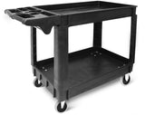 MaxWorks 80855 Carrito de Servicio de 500 Libras con Dos bandejas de 30 x 16 Pulgadas