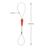 ▶ Guia jalacables de alambre eléctrico de 30 m, 100 pies, dispositivo de guía de alambre de pared de acero inoxidable, cable de alambre de acero inoxidable