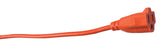 ▶ Cable de extensión para Exteriores - Potencia estándar para Equipos de césped y jardín, Chamarra de Vinilo Flexible, Color Naranja Brillante, Certificado por UL, clasificación SJTW