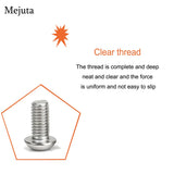 Metuja M6-1,0 x 20 mm Tornillos de cabeza de botón (25 unidades), acero inoxidable, rosca completa, plata, accionamiento hexagonal Allen