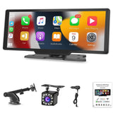 ▶ Autoestereos para Carro de 10.3 Pulgadas,Estéreo para Pantalla Carplay para Auto con Android Auto, para vehículos de 7V - 32V, Pantalla HD 1024 * 600,FM Bluetooth y más，Desmontable