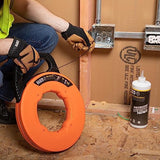 ▶ KLEIN TOOLS Guía jalacables de acero + carcasa optimizada para menor fricción | Mango de agarre firme | Guia para cable electrico|Guia jalacables|Marcado con láser para precisión KLEIN TOOLS